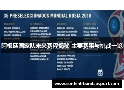 阿根廷国家队未来赛程揭秘 主要赛事与挑战一览 阿根廷国家队未来赛程揭秘 主要赛事与挑战一览